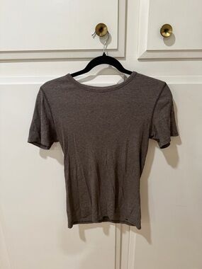 Everlane Short Sleeve Crew Tee — Brown